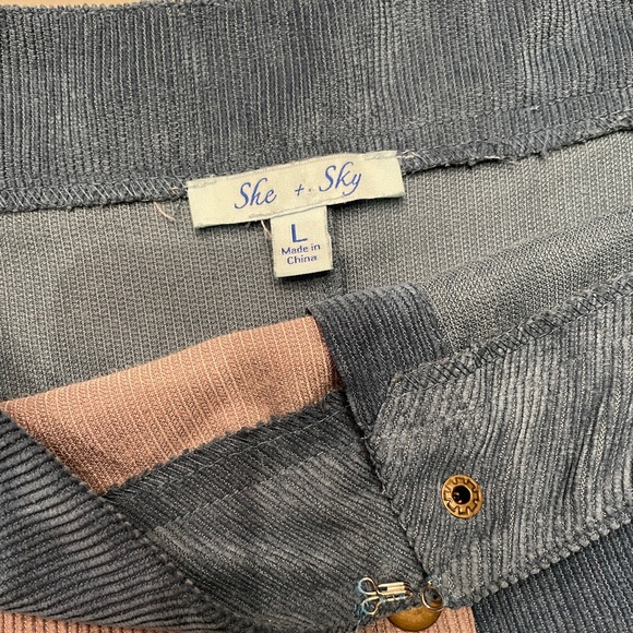 Corduroy Button Skirt - Picture 3 of 3